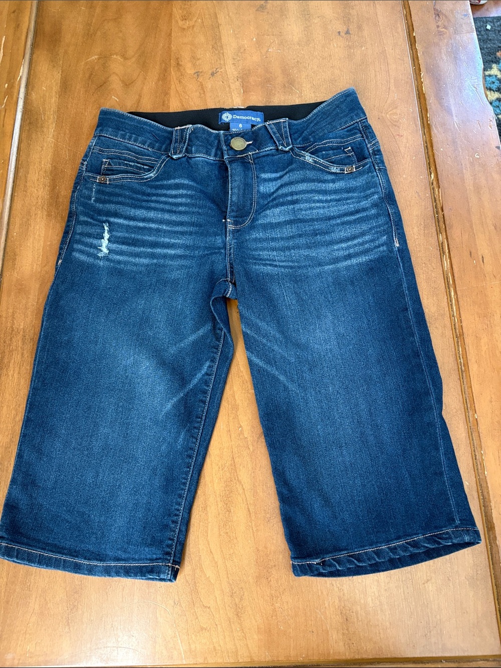 Democracy AbSolution Dark Blue Bermuda Jeans Size 6
